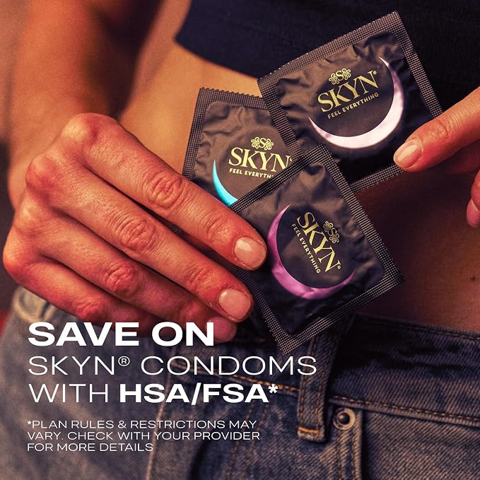 SKYN Elite Ultra Thin Lubricated Latex Free Condoms Value Pack, 46 Count